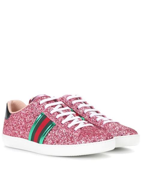 bright pink gucci sneakers|Gucci glitter sneakers cheap.